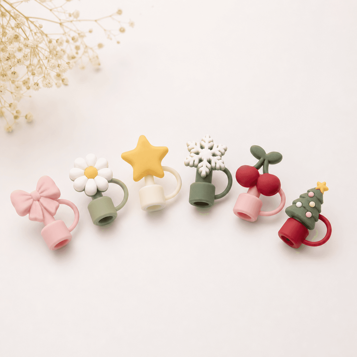 Playful Straw Topper Set